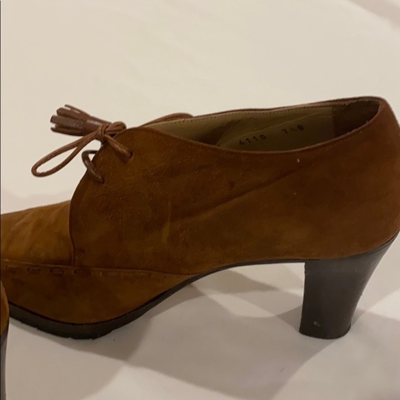 *HOST PICK* VINTAGE GUCCI BOOTIES BROWN SUEDE 7.5 - Picture 5 of 12